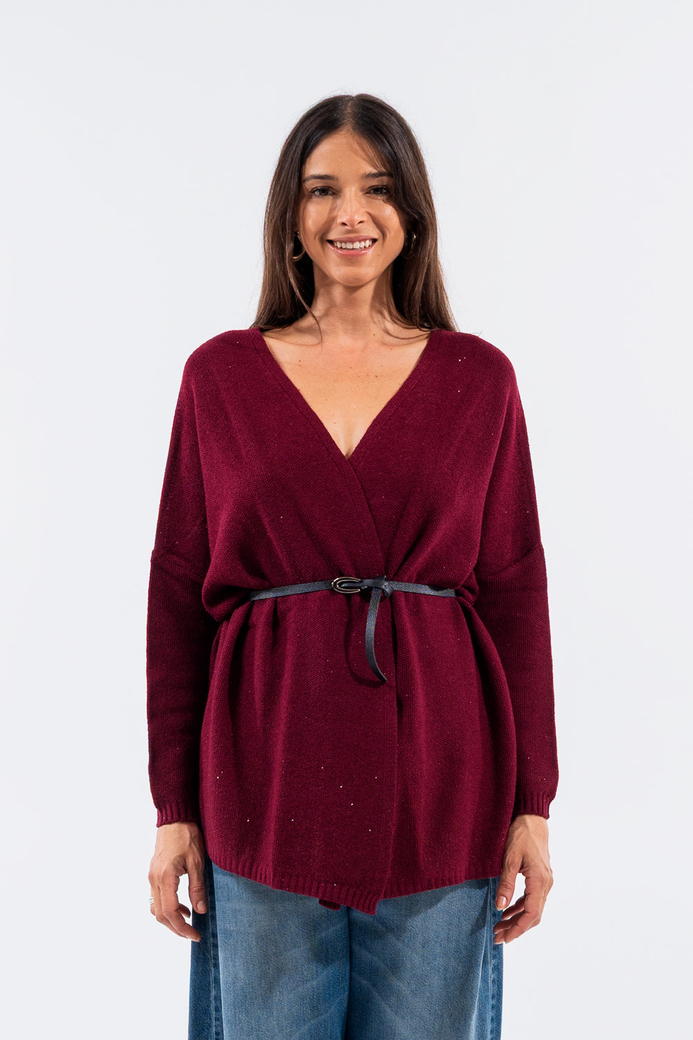 CARDIGAN CON CINTURA