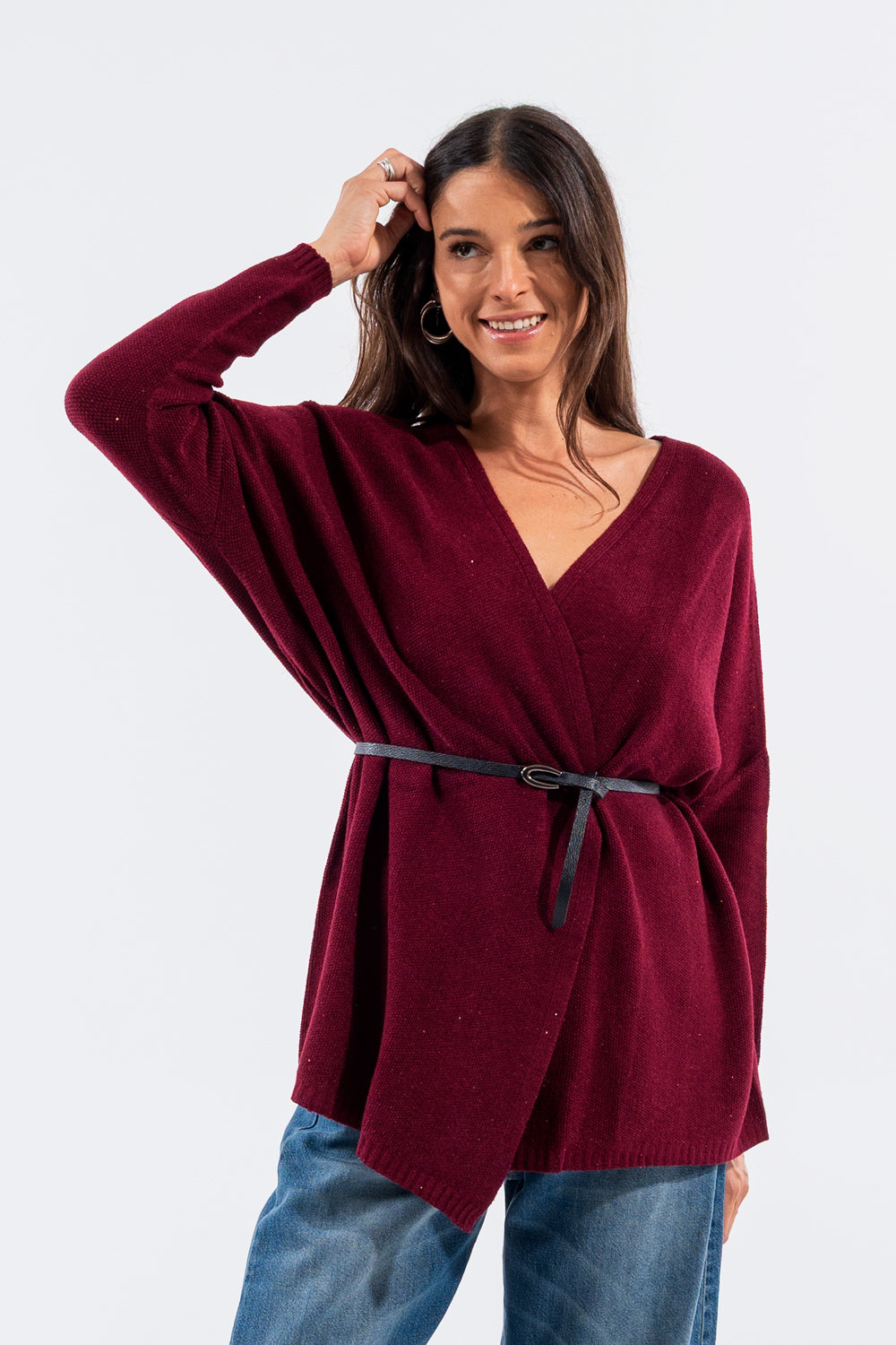 CARDIGAN CON CINTURA