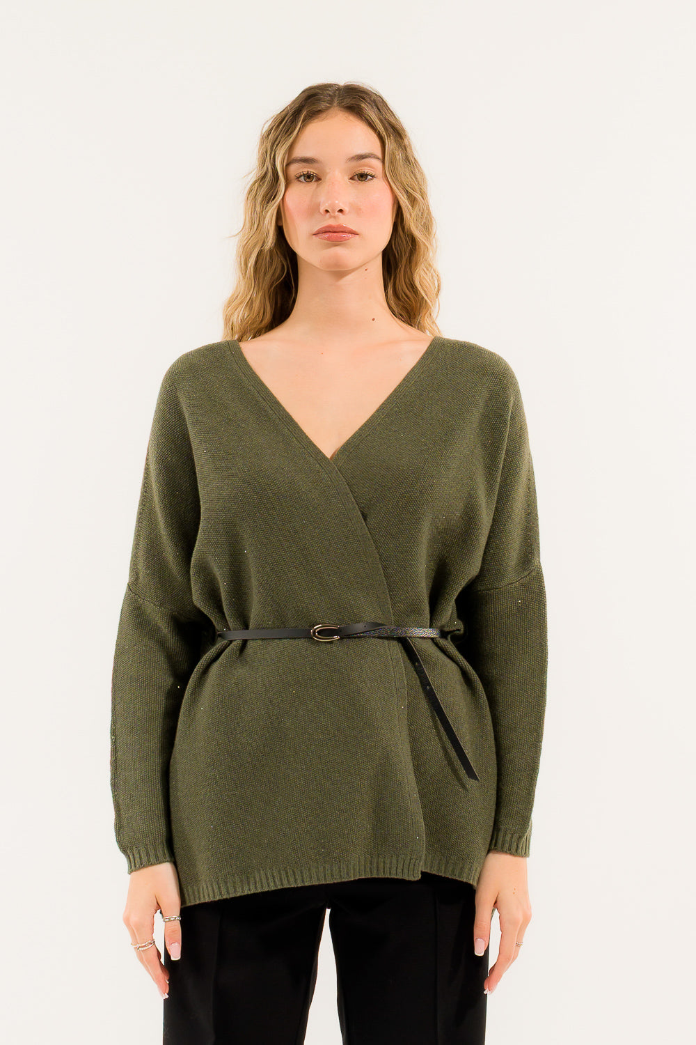 CARDIGAN CON CINTURA