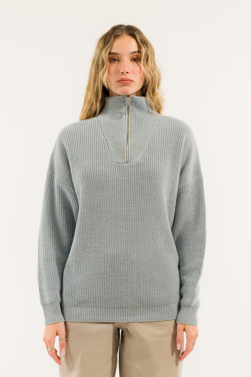 MAGLIA ZIP COLLO