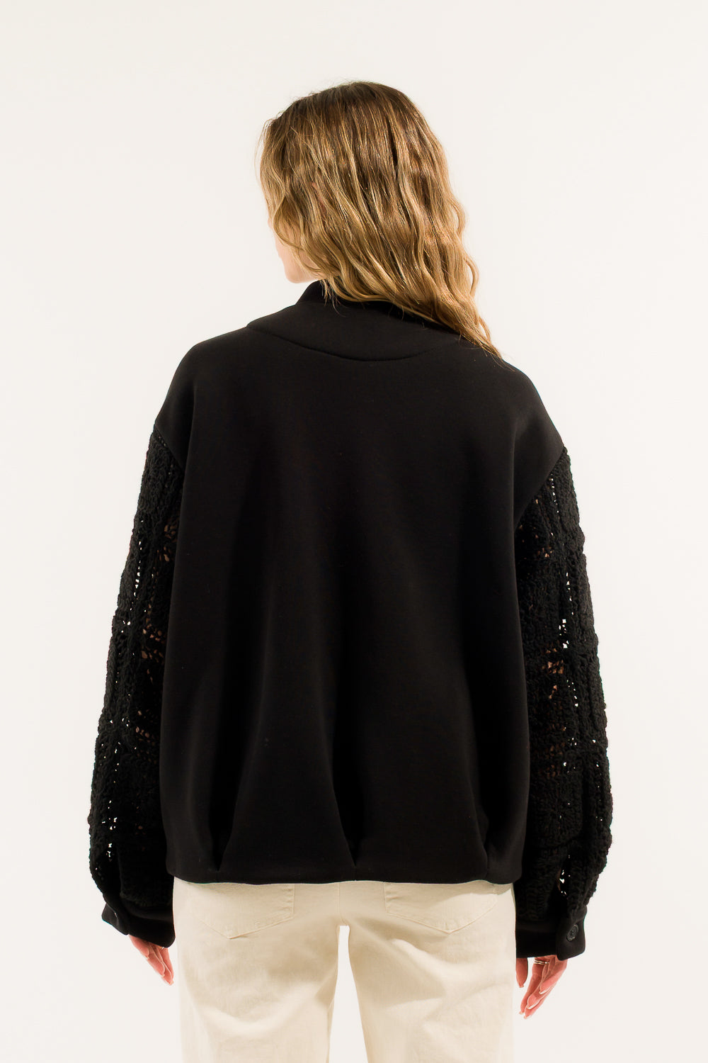 BOMBER COMBINATO CROCHET