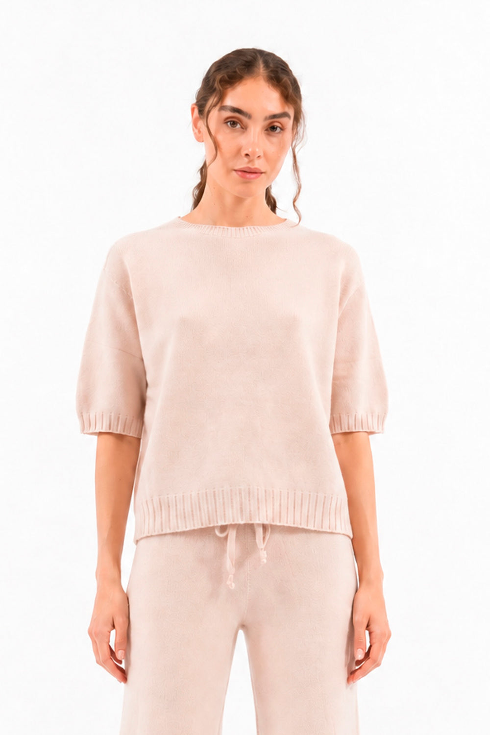 MAGLIA GIROCOLLO TRECCIA SCHIENA