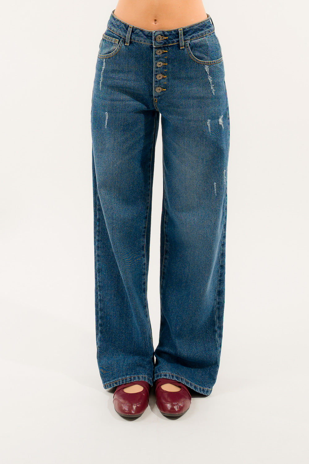 JEANS SVEVA BOYFRIEND SPACCO VITA BASSA