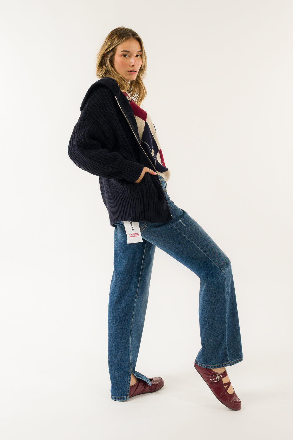 JEANS SVEVA BOYFRIEND SPACCO VITA BASSA