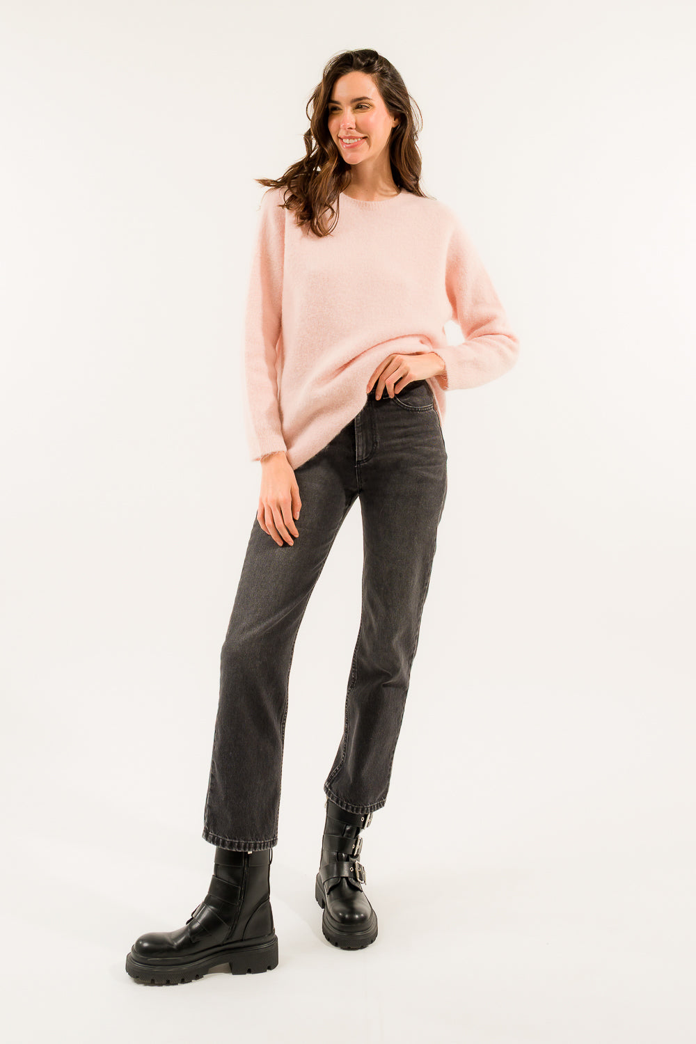 JEANS ANANAS SLIM CROPPED VITA ALTA