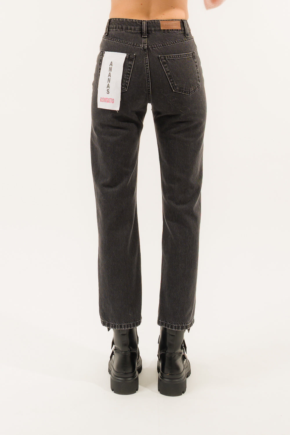 JEANS ANANAS SLIM CROPPED VITA ALTA