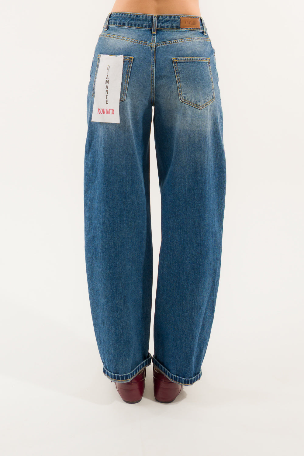 JEANS DIAMANTE BAGGY CARROT CROPPED VITA REGULAR