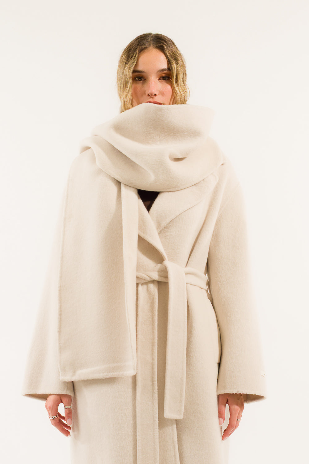 CAPPOTTO CINTURA SCIARPA HAND MADE