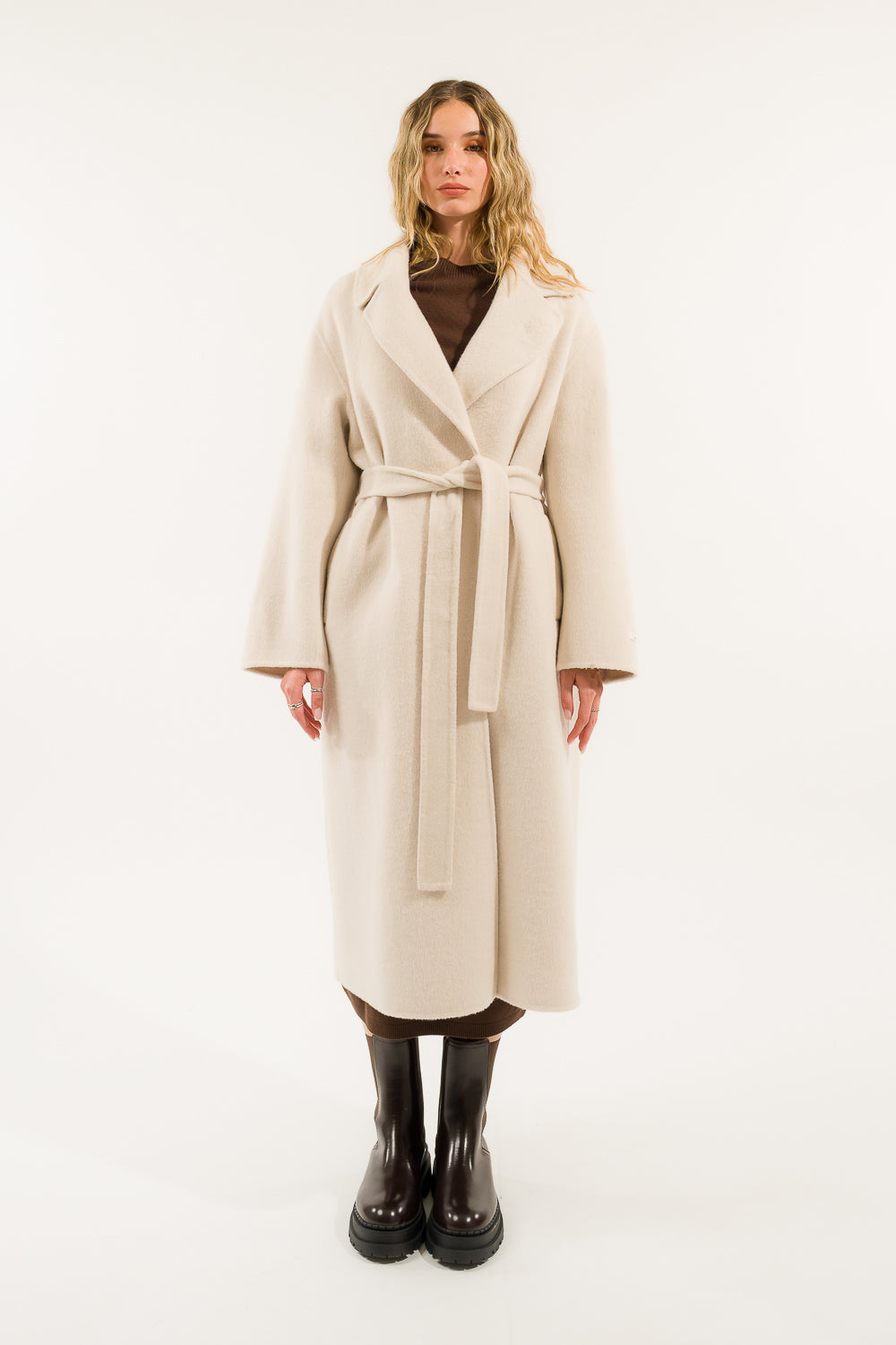 CAPPOTTO CINTURA SCIARPA HAND MADE