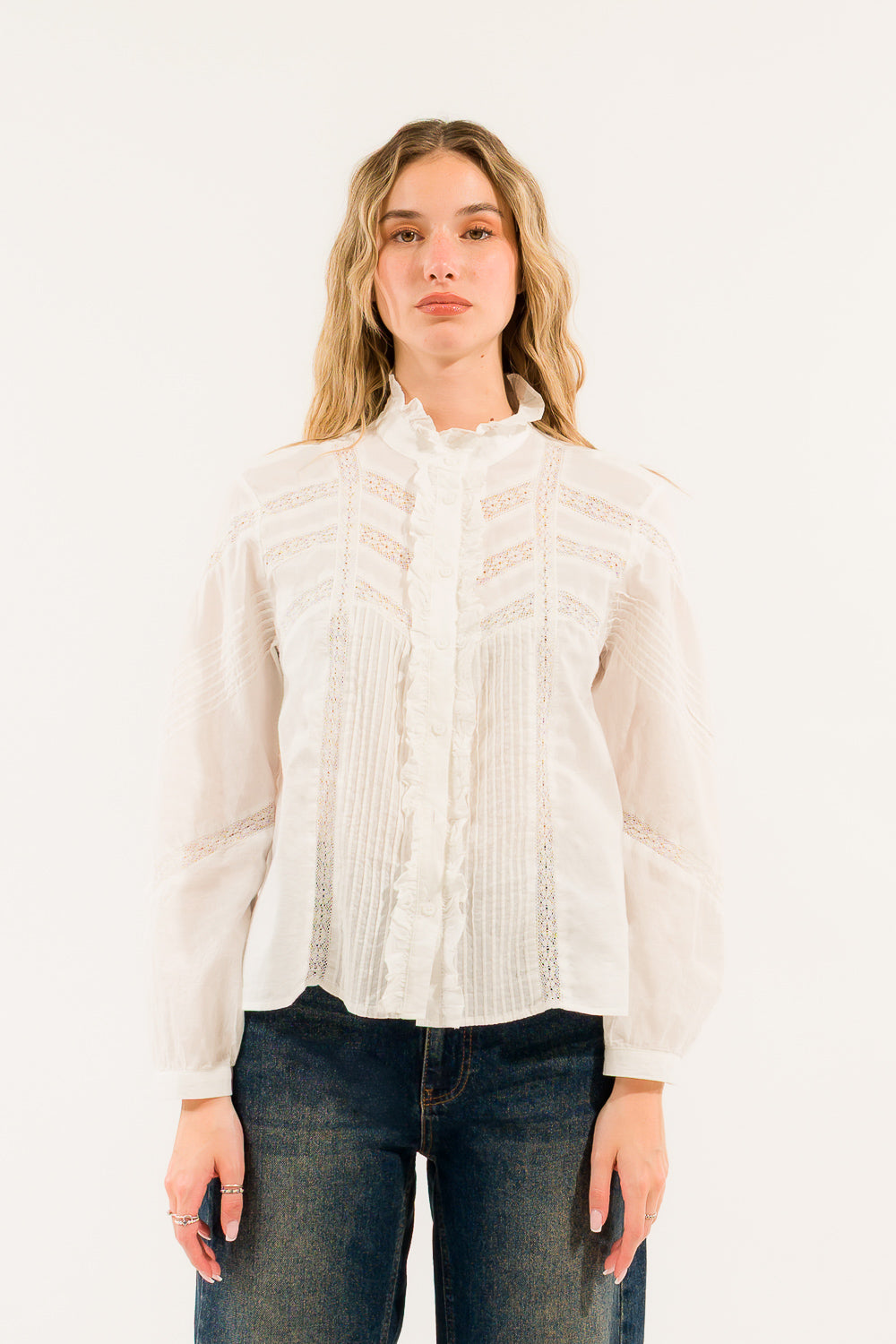 CAMICIA INSERTI PIZZO