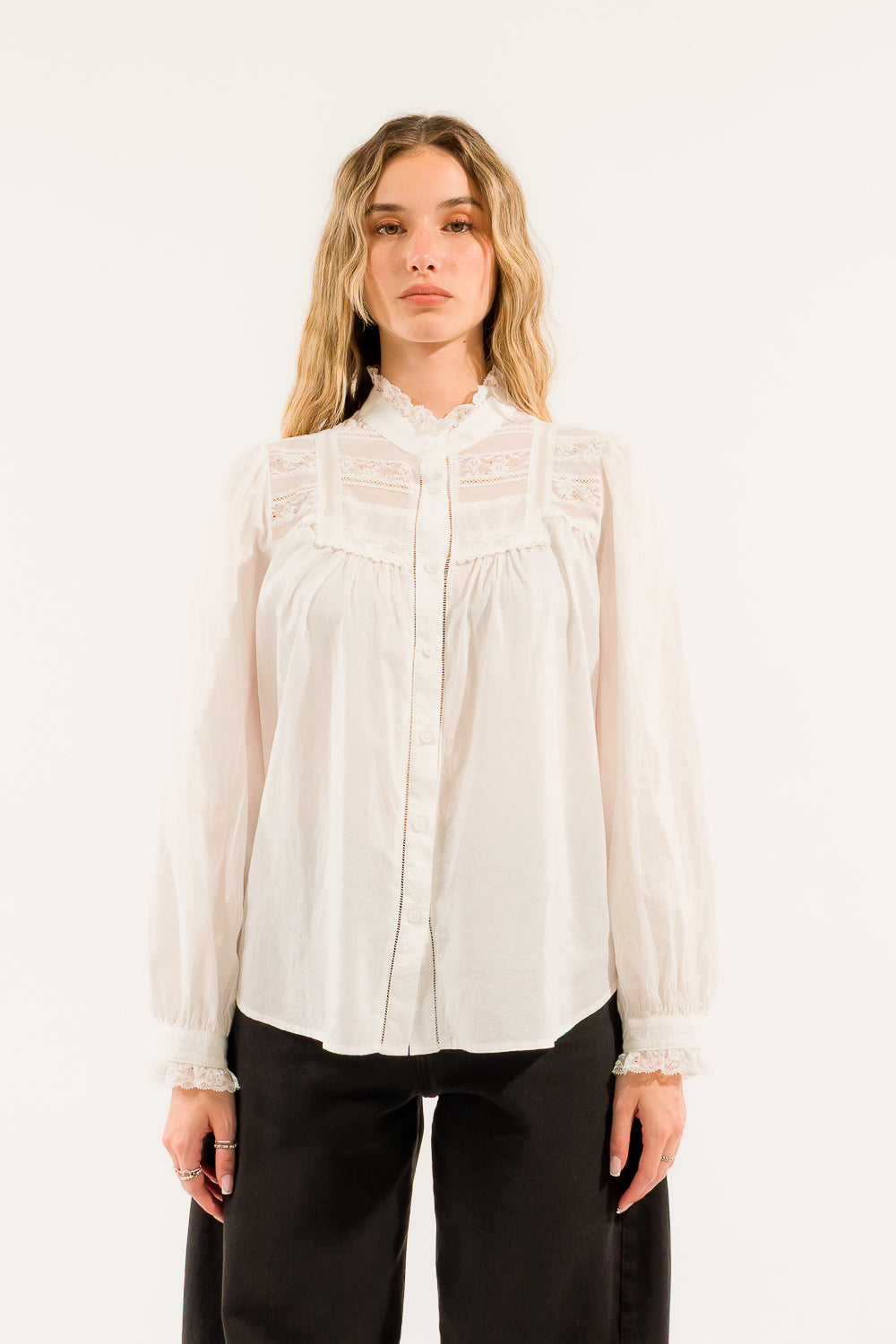 CAMICIA COLLO PIZZO