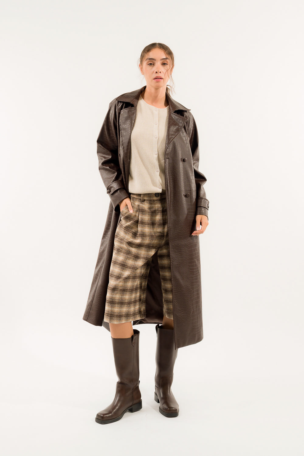 TRENCH STAMPA COCCO