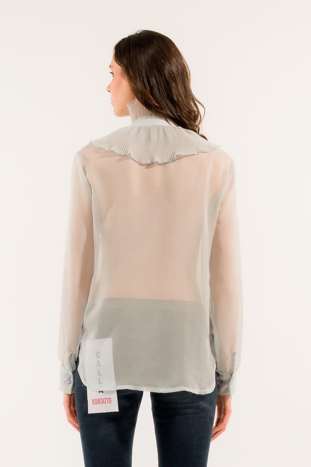 CAMICIA JABOT PLISSE