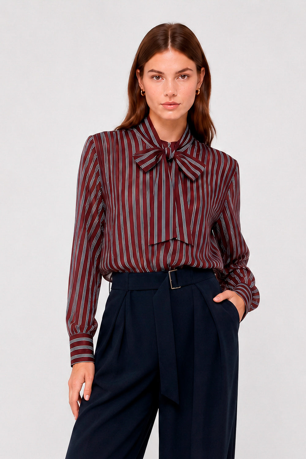 BLUSA INCROCIO PLISSE SCIARPA