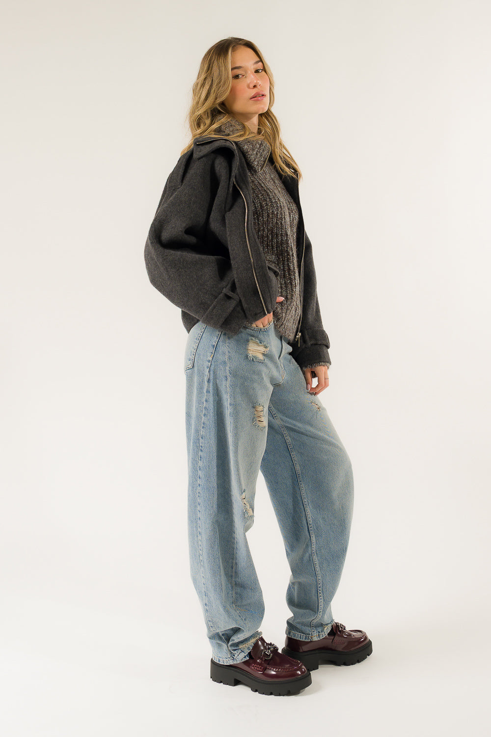 JEANS MIRTO MID RISE SNAP