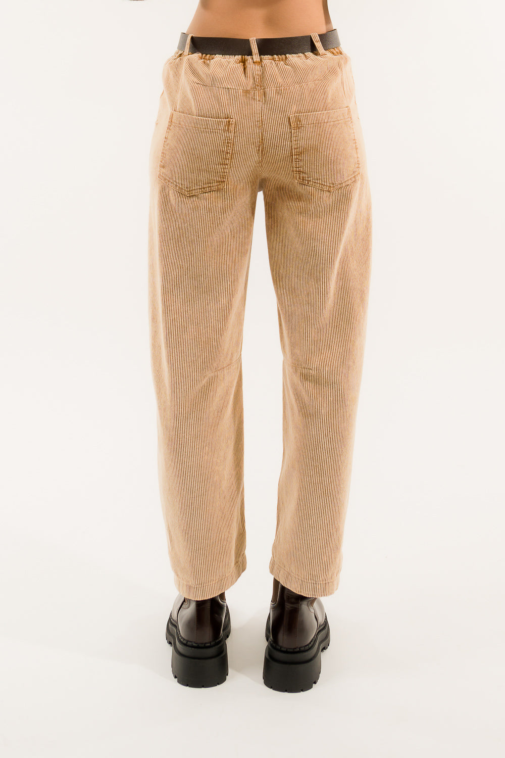 PANTALONE BARREL VELLUTO