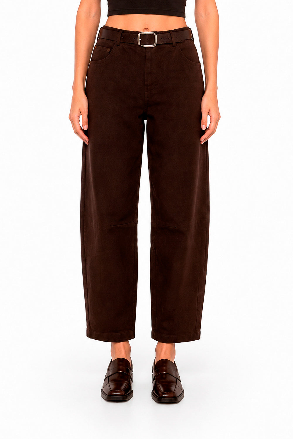 PANTALONE BARREL CON CINTURA